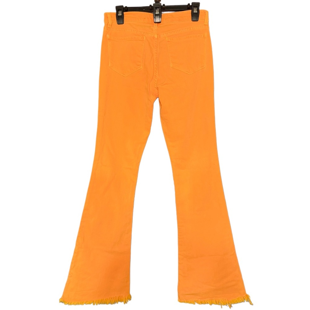 Rare Neon Orange Martini Flare Mid-rise Jeans Women’s Size 29 - Picture 4 of 9